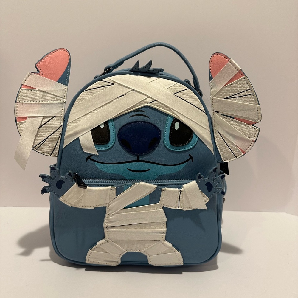 NWT Our/ Her Universe Mummy Halloween Stitch Backpack Purse - Disney